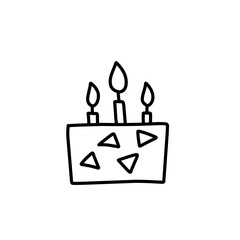 birthday cake doodle