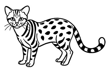 Elegant Margay Sketch