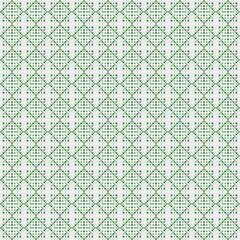 Hmong Tribal Fabric Exquisite Green Geometric Patterns and Designs