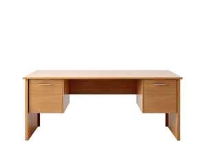 official desk on a transparent background