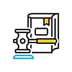 Multi color icon for legislation