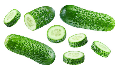 Cucumber isolated on white background