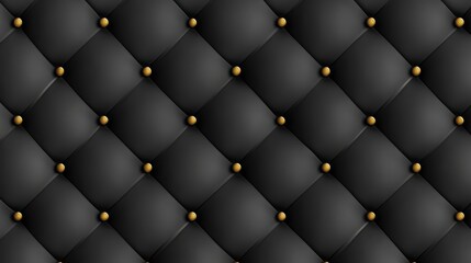 Elegant Black and Gold Upholstery Texture: A Luxurious Diamond Pattern