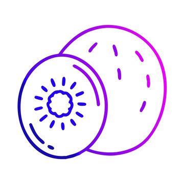 recommend clip art: kiwi fruit line icon