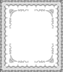 Vector sketch illustration silhouette design decoration ornament background pattern carving classic vintage abstract modern