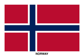 Obraz premium Norway flag vector isolated on transparent background