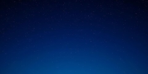 Simple vector illustration of a night sky with a few sparsely scattered stars; ample copy space, minimal, vector