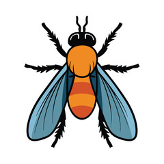 vector illustration of a bee