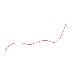 red curved line illustration