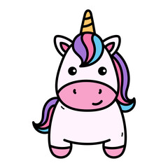 Cute Cartoon Unicorn