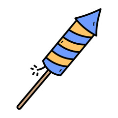 Colorful Rocket Firework