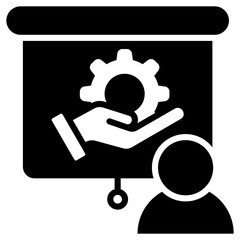 Onboarding Glyph Icon