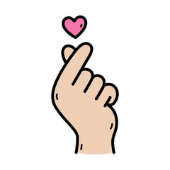 Obraz premium Hand Gesture Heart