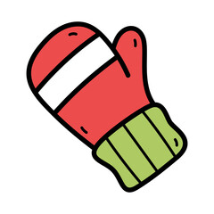 Red Winter Mitten