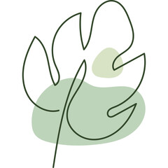 Aesthetic Tropical Leaf