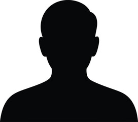 Minimalist Black Silhouette of a Man