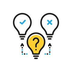 Multi color icon for maybe