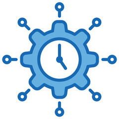 Obraz premium Responsiveness Blue White Icon