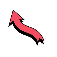 Stylized Retro Arrow Graphic