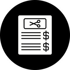 Fototapeta premium Price list Icon