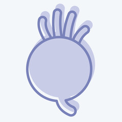 Icon Beetroot. related to Fruits and Vegetables symbol. two tone style. editable