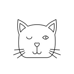 Minimalist Doodle Cat
