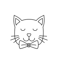 Minimalist Doodle Cat