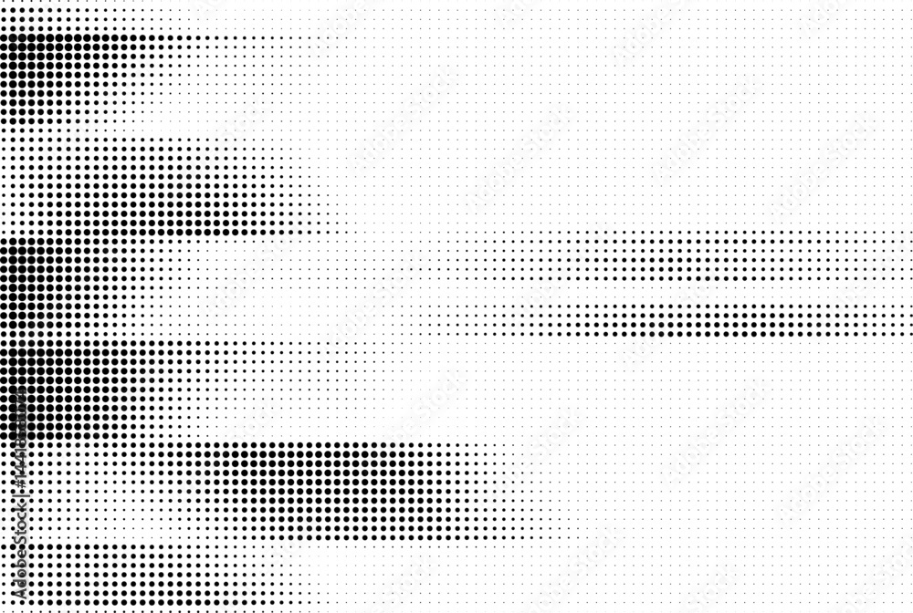 Poster halftone background vector. monochrome abstract dot, gradient halftone dots for background pattern a