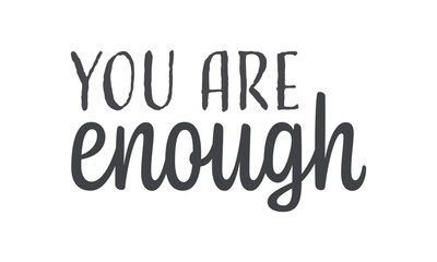 Positive affirmations illustration. self love cute quote. Printable vector quote for nursery Or use as poster, card, flyer or T Shirt