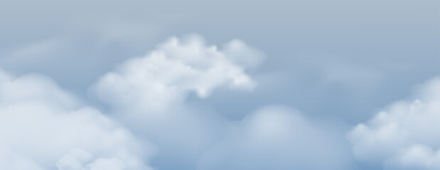 blue sky gradient background wide panorama Summer blue sky all seasonal banner in sunny day spring and summer in the morning