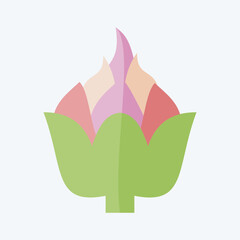 Icon Artichoke. related to Fruits and Vegetables symbol. flat style. editable