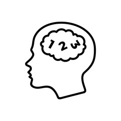 human head with brain