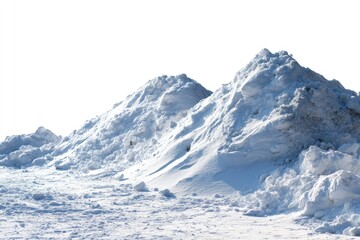 Snowdrift mountain range