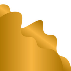 Gold Wave Curve Corner