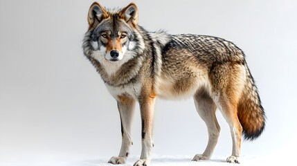 Obraz premium A grey wolf in photography