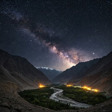 Midnight over Yasin Valley, stars crowding heavens, river singing songs of forever.