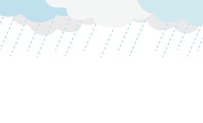 淡い雨の日のベクターイラスト背景素材