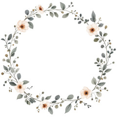Spring Floral Wreath Clipart, Spring Flowers, Flower Wreaths, and Floral Graphics PNG, Spring Floral Wreath for Digital Crafting, Spring Flowers and Wreaths PNG