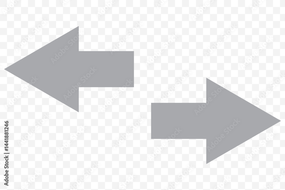 Poster arrows data transfer icon, exchange arrow icon. left right arrows. swap icon with two arrows vector 