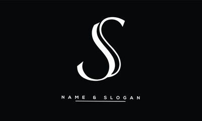 S Abstract Letters Logo Monogram