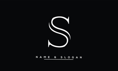 Fototapeta premium S Abstract Letters Logo Monogram