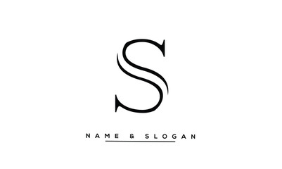 Obraz premium S Abstract Letters Logo Monogram