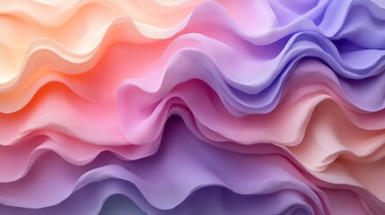 Abstract Pastel Waves: A Dreamy Swirl of Colors