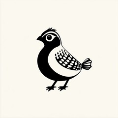 Fototapeta premium Quail Bird Silhouette