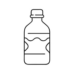bottle of zamzam water icon, bottle of zamzam water line art - simple line art of bottle of zamzam water, perfect for bottle of zamzam water logos and icons