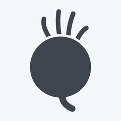 Icon Beetroot. related to Fruits and Vegetables symbol. glyph style. editable