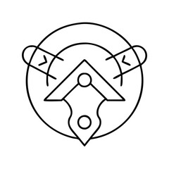 custom logo design icon, custom logo design line art - simple line art of custom logo design, perfect for custom logo design logos and icons