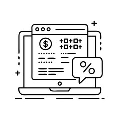 desktop computer with cyber monday deals icon