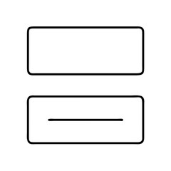 equal sign for equality icon, equal sign for equality line art - simple line art of equal sign for equality, perfect for equal sign for equality logos and icons