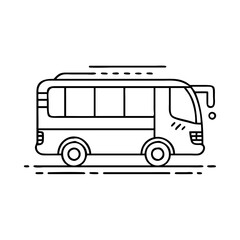 hajj transportation bus icon, hajj transportation bus line art - simple line art of hajj transportation bus, perfect for hajj transportation bus logos and icons